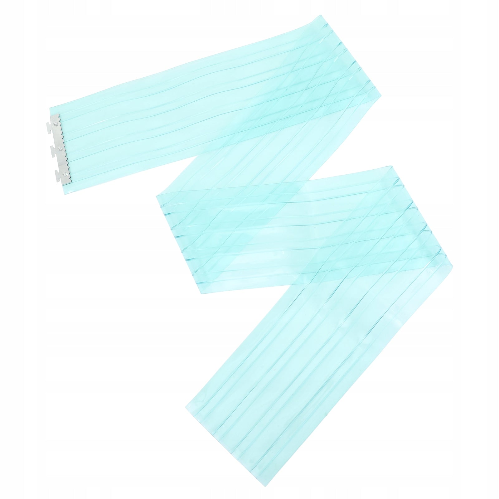 PVC durų užuolaida 1ZEST, permatoma, mėlyna