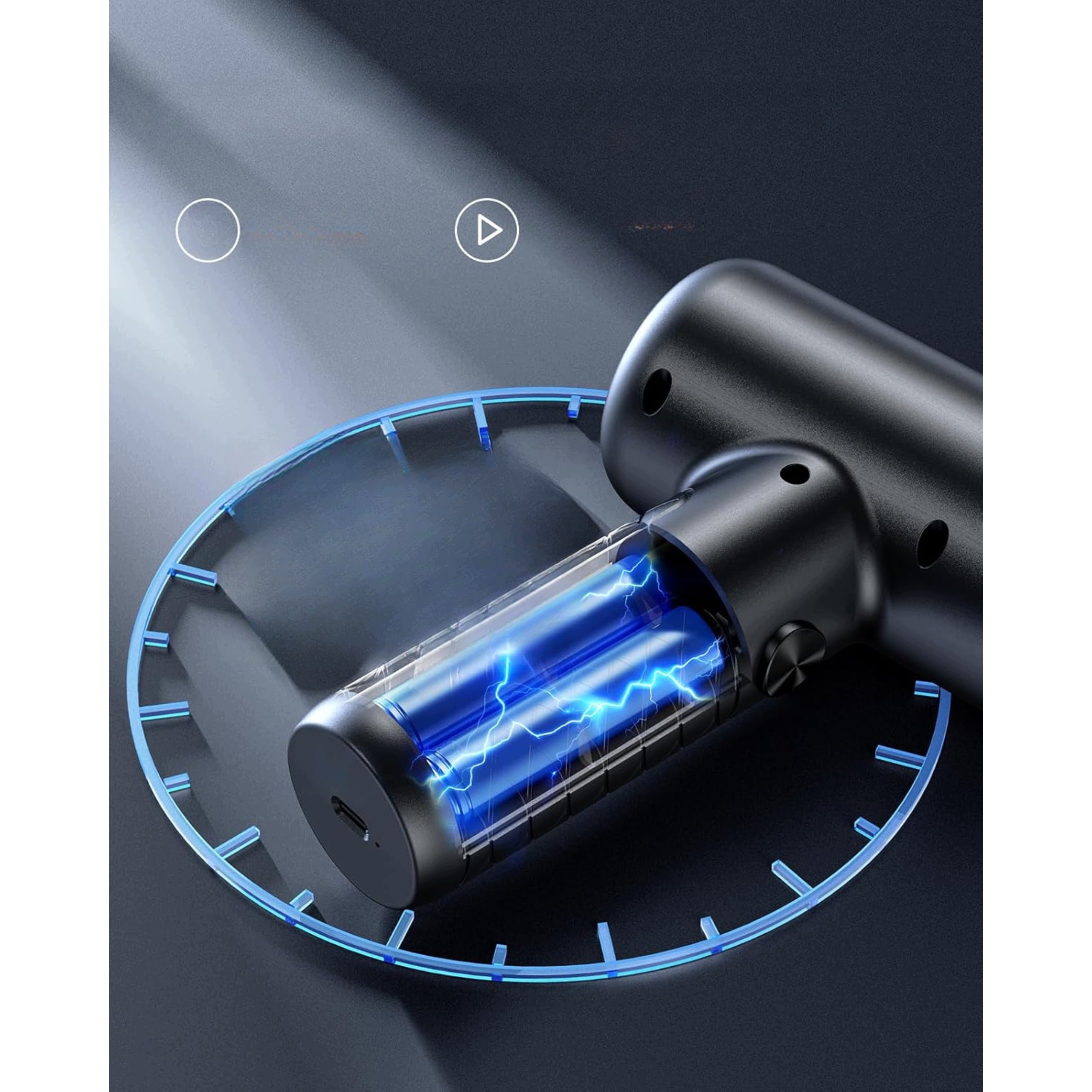 cordless handheld vacuum cleaner with 22000PA battery for car HEPA 35 min Dominant color black