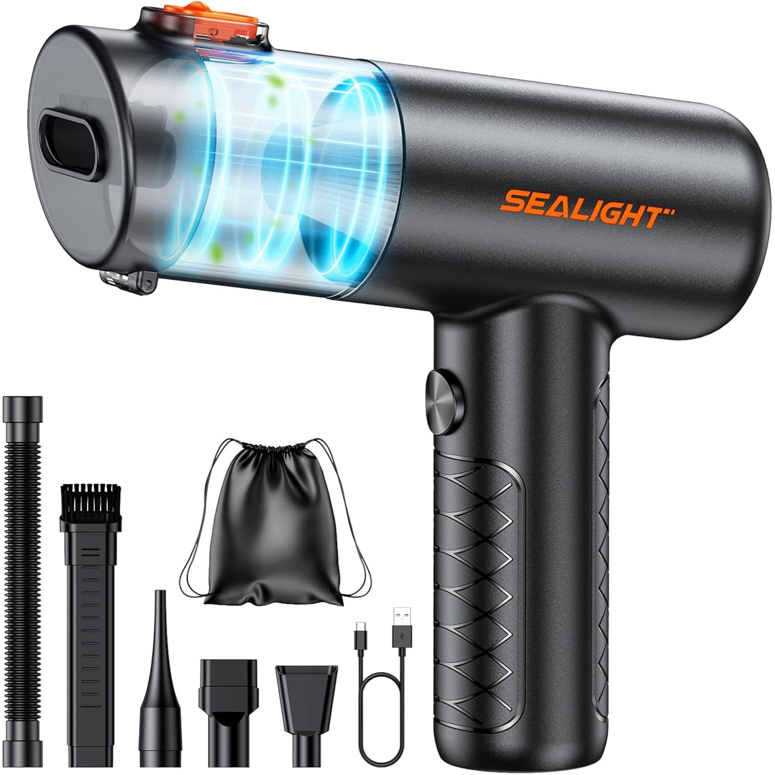 cordless handheld vacuum cleaner with 22000PA battery for car HEPA 35 min