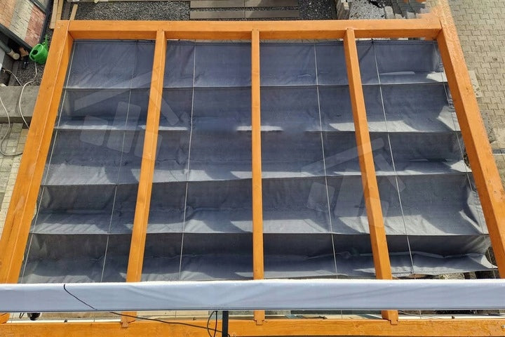 custom-made fabric roof - lightweight and durable sail for terrace and pergola Product width 300 cm