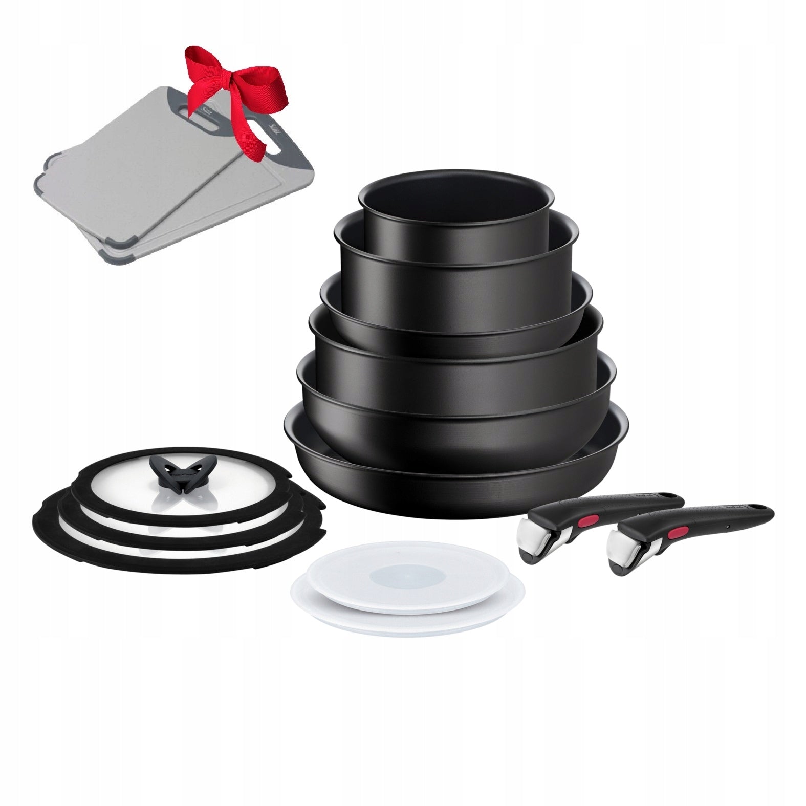 dóza 1,0l TEFAL obdelníková, červená/čirá, plast Brand Tefal