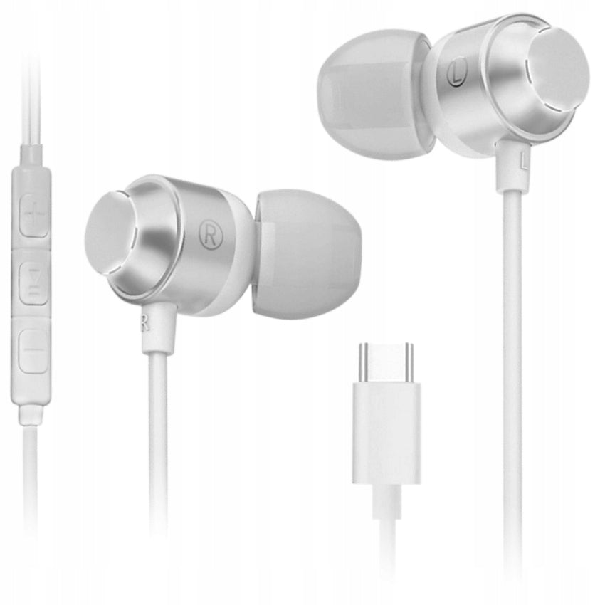 eXtremestyle AIRBASS USB Earbuds - C Metal White Shop W-wa