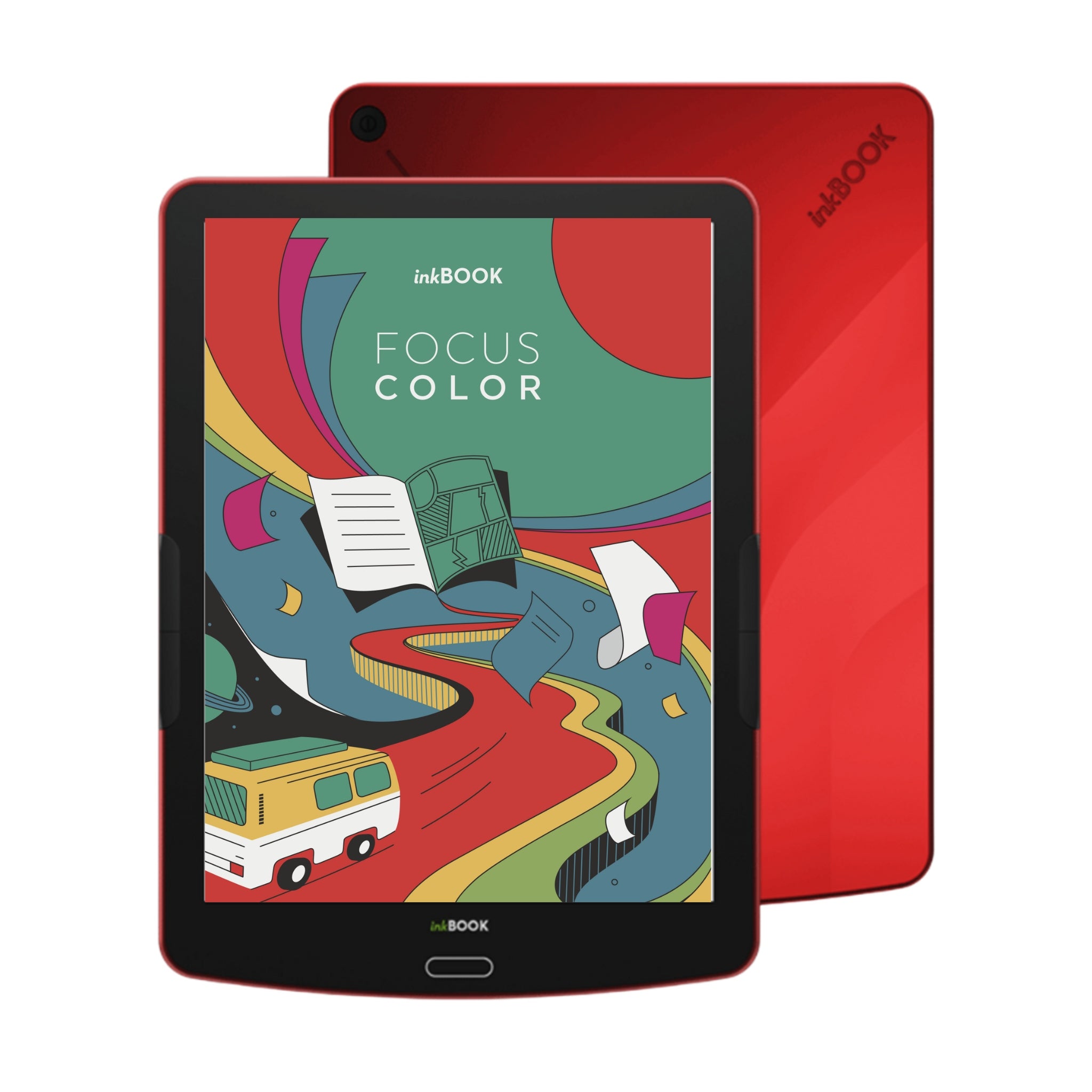 ebook reader inkBOOK Focus Color RED 7,8" 32GB BT USB-C