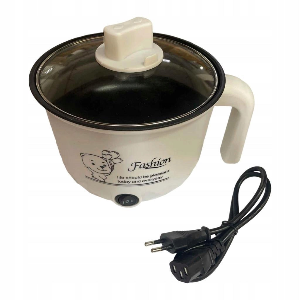 electric Hot Pot Nonstick Multifunctional 2 Gear Electric Cooker 1.8L white Packaging status original