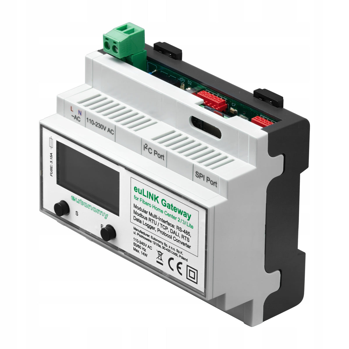euLINK Lite Fibaro DALI gateway, MODBUS RTU TCP,RTS