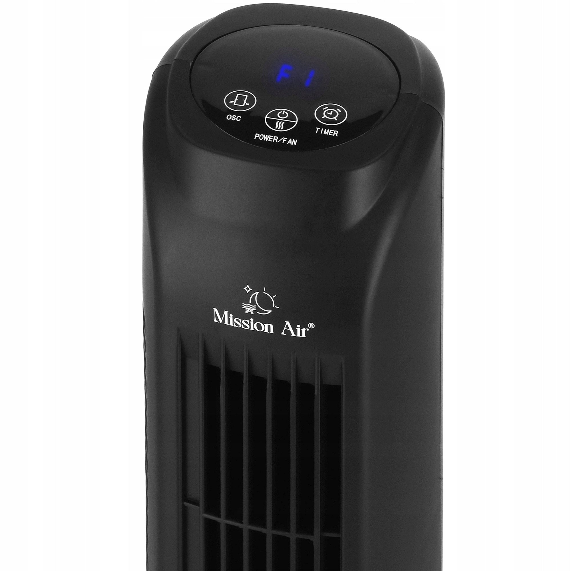 fan COLUMN FAN standing floor quiet swing TOWER FAN black Dominant color black