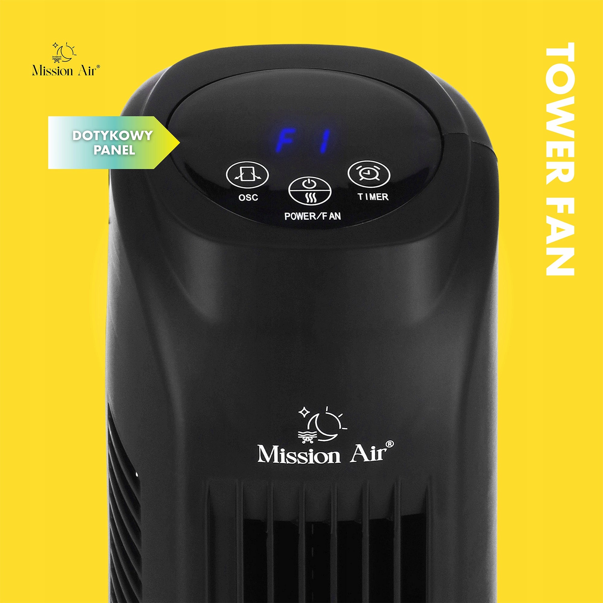 fan COLUMN FAN standing floor quiet swing TOWER FAN black Functions oscillation automatic oscillation timer