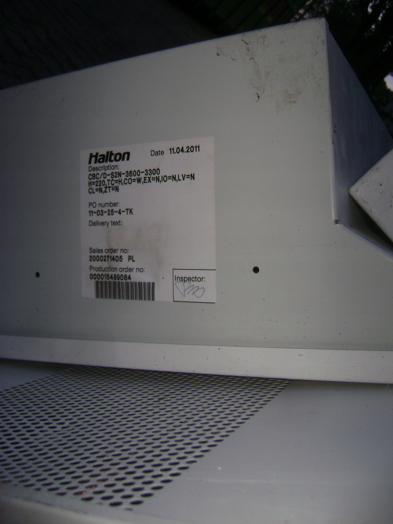 fancoil pompa ciepła klimatyzacja wymiennik sufitowy grzanie chłodzenie Manufacturer code 000015489084