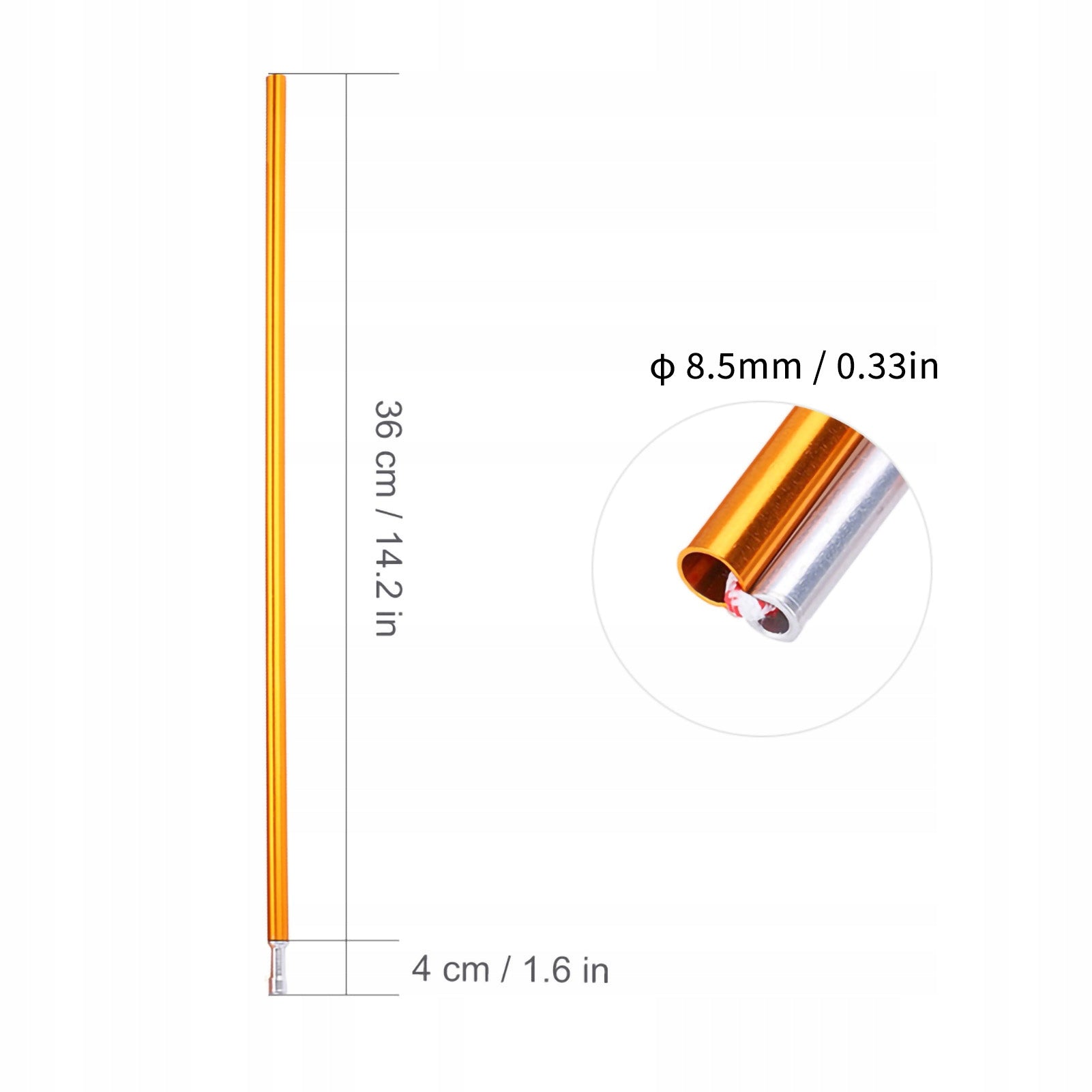 frame headband for tent mosquito net GB 8.5mm 360cm NEW Packaging status original