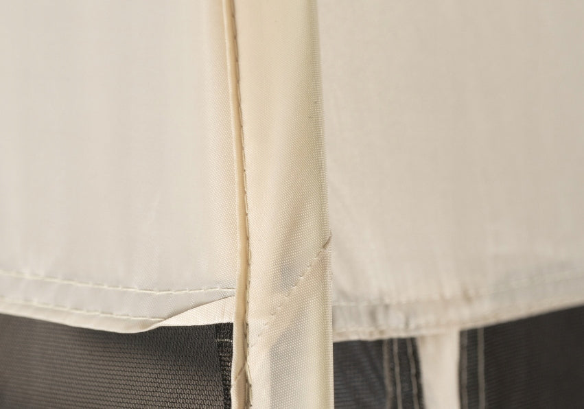 garden tent pavilion round gazebo beige with mosquito net cama 350 cm Manufacturer code Namiot Okrągły Pawilon Ogrodowy Beż
