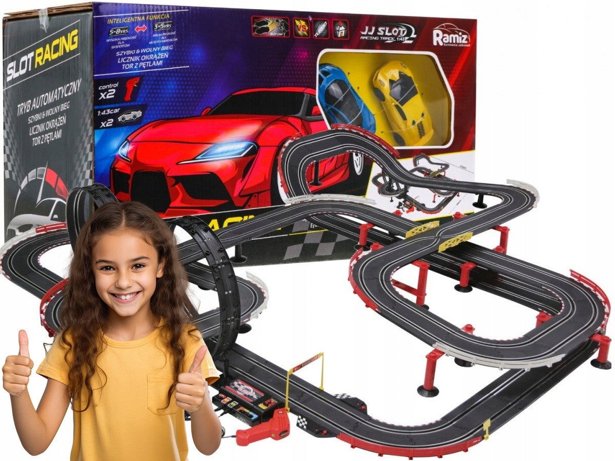 huge CAR TRACK for children long 1420 cm + 2 cars TRACK FOR GIFT