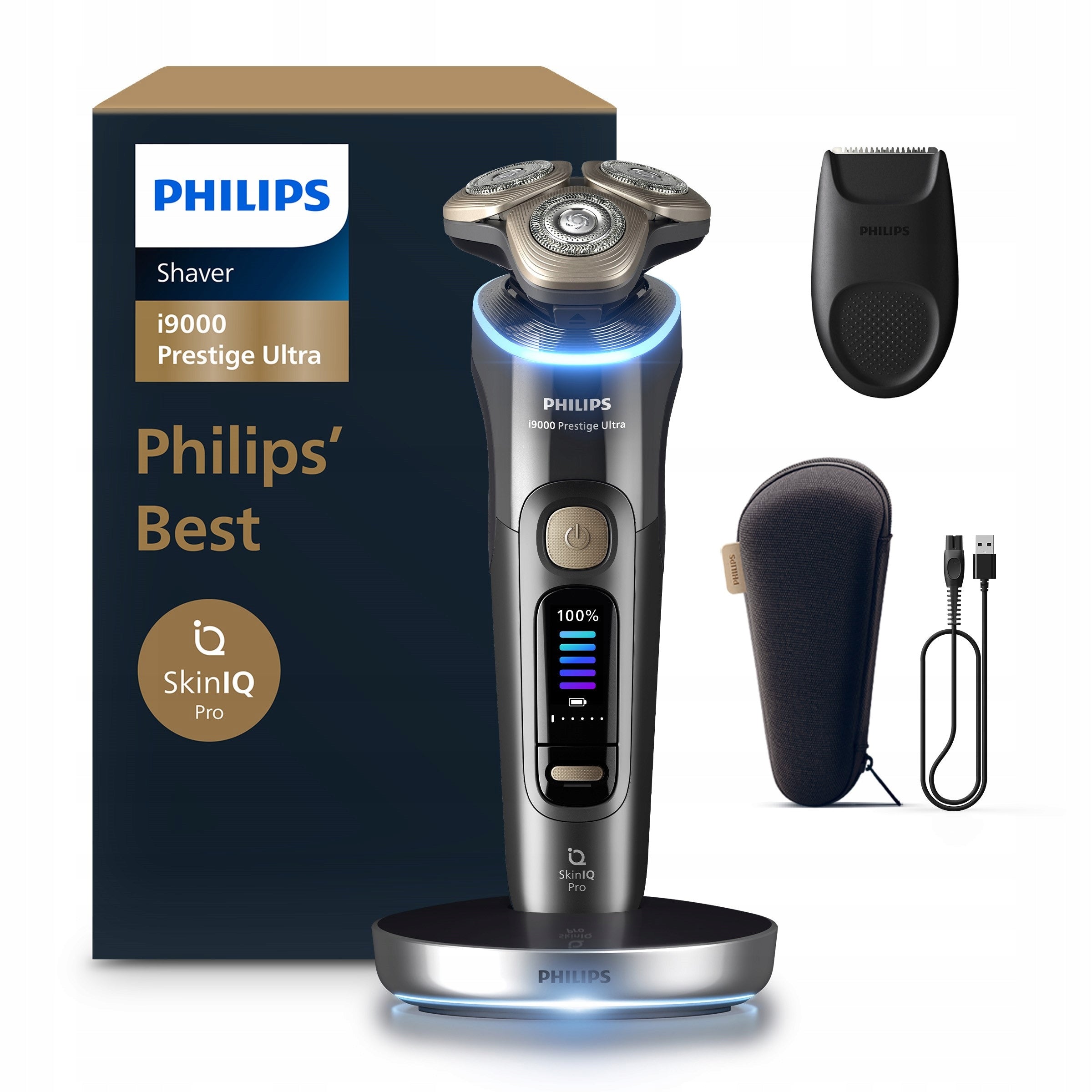 i9000 Prestige Ultra SkinIQ Pro Philips XP9402/11 Men's Electric Shaver