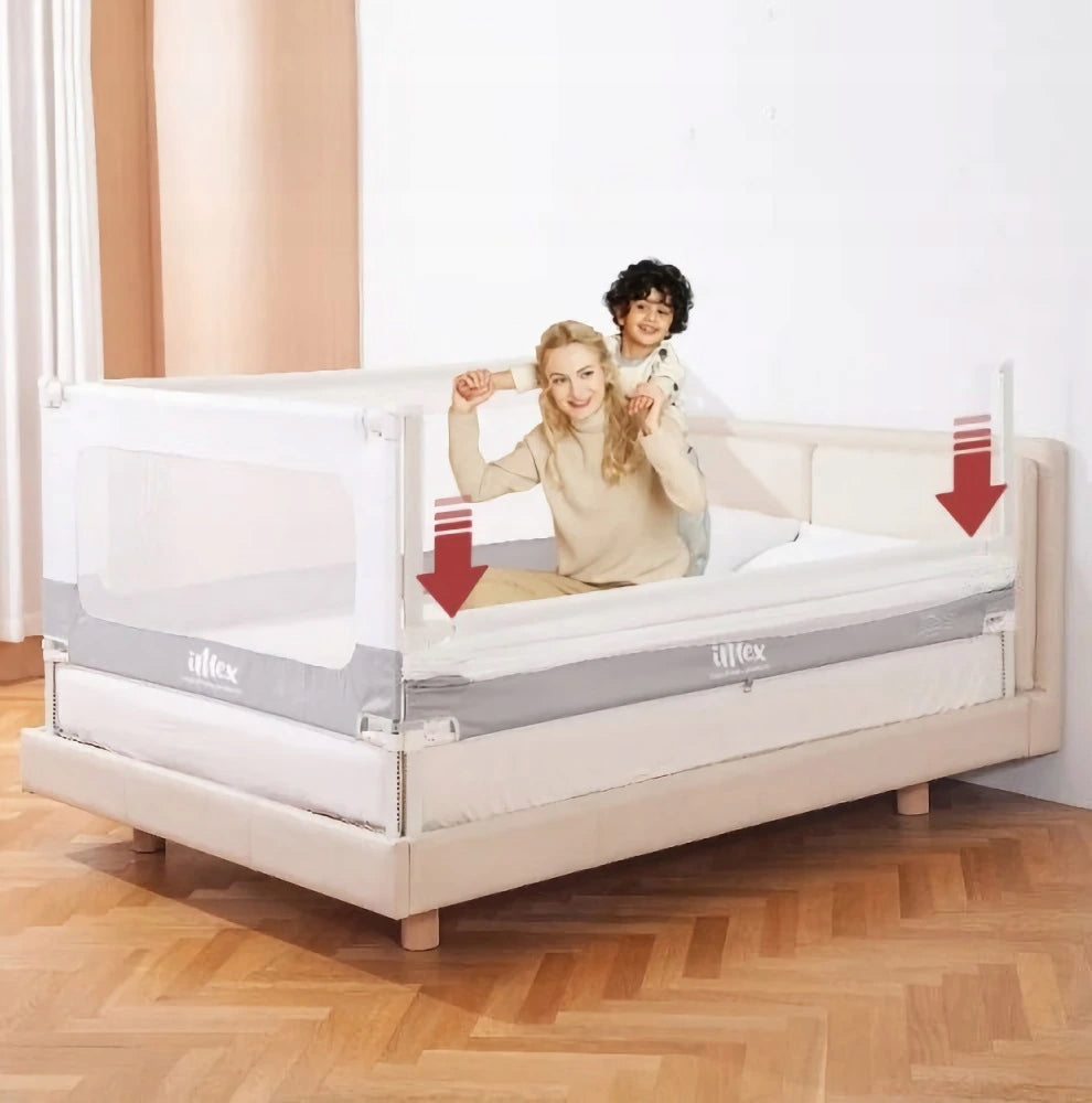 iMex zábrana na postel SMART 140 cm bílo-šedá Manufacturer code W5303