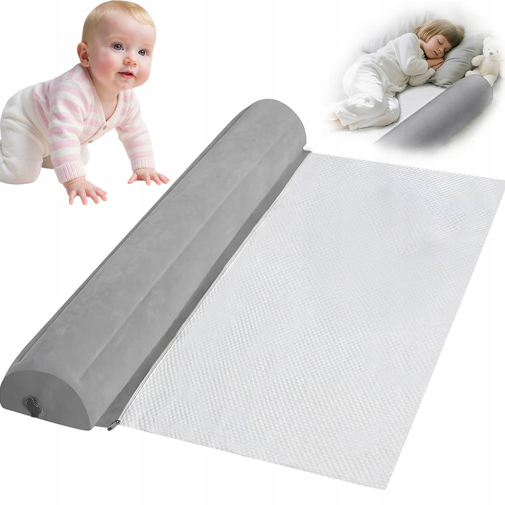 inflatable protective barrier for children's inflatable bed