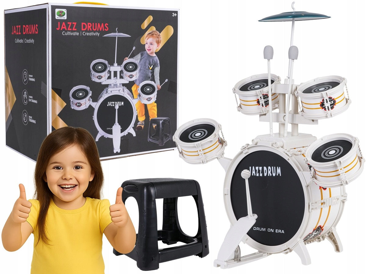 large DRUMS FOR CHILDREN large 5-reel + stool GIFT