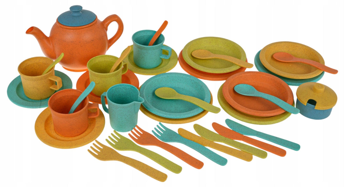 large PICNIC SET for children BIO 35 el. cutlery plates Manufacturer code ZDZ.13466MG