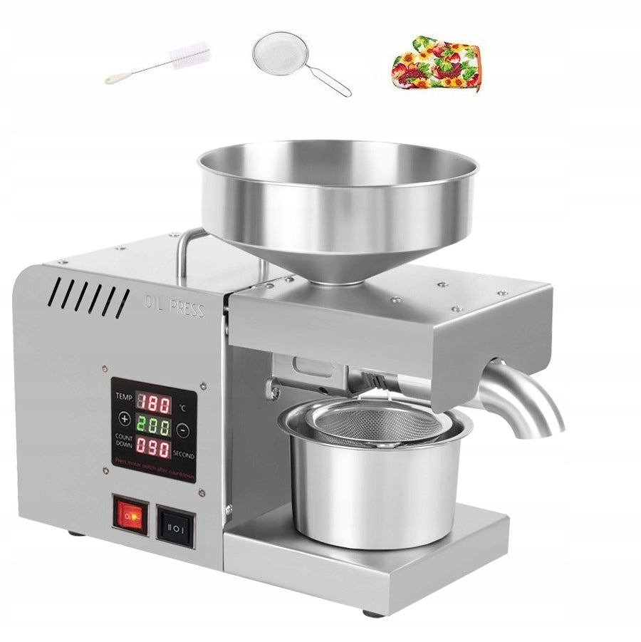 nierdzewnej Automatyczna prasa do oleju z Kontrola temperatury 1.5KW