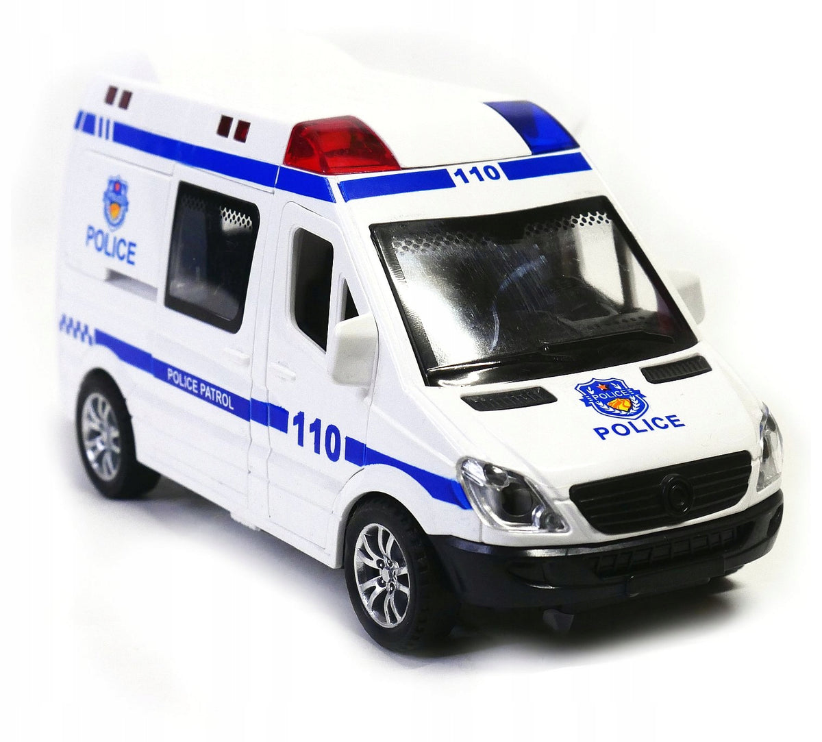 police with sound and lights - opening all doors police car Packaging status original