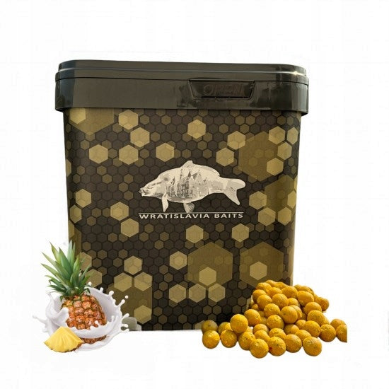 protein balls PINEAPPLE / CREAM 18mm 10KG BUCKET 17L WRATISLAVIA BAITS