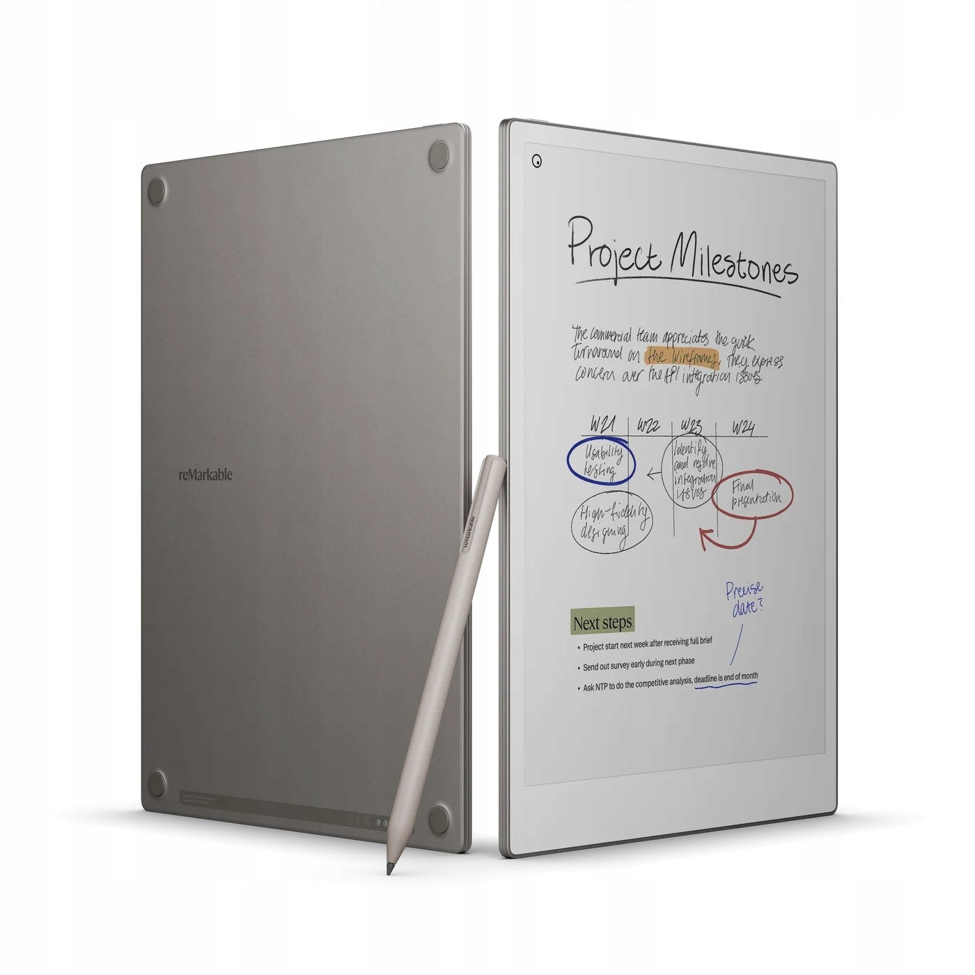 reMarkable Paper Pro - Notebook Digital Tablet Reader 11.8 inch E-Ink 64GB Manufacturer code R10000000007