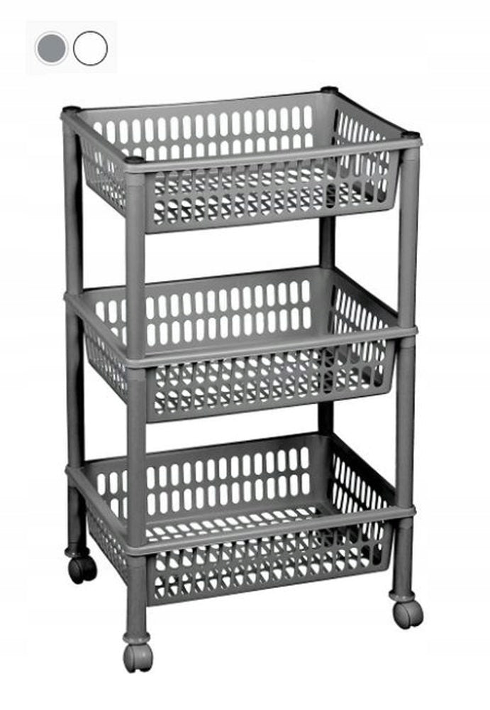 regál 3-dílný JUMBO ECO 39x29,5x68cm, pojízdný