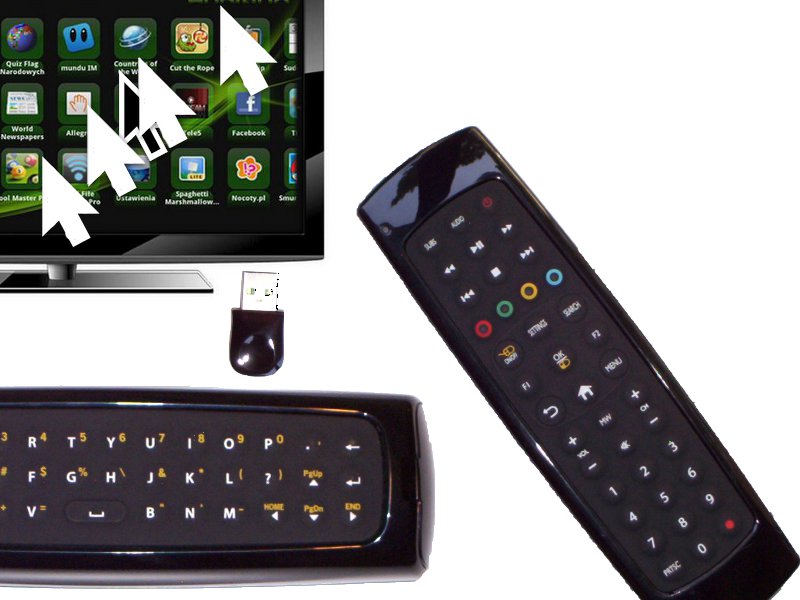 remote control with keyboard and gyroscopic mouse universal Brand Philips