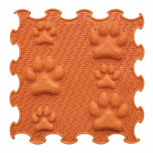 sensory mat Hard paws (stiff) 1 pc - Orange