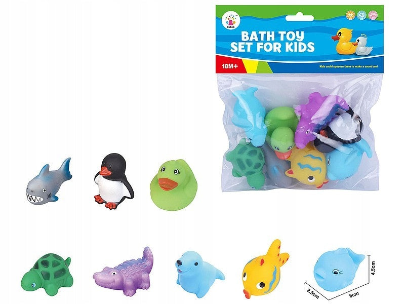 set of 8 soft animals 6cm Brand Adar