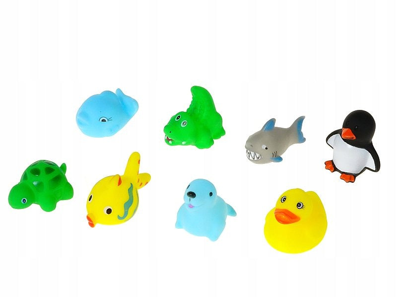 set of 8 soft animals 6cm