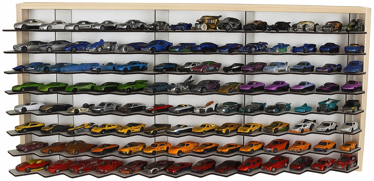 shelf for cars resoraki 126 seats organizer DISPLAY White cars Packaging status original