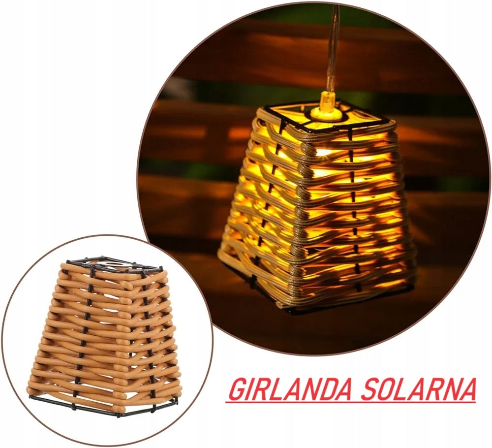 solar lamp GARLAND 10warm LED decoration terrace balcony basket P-725 Manufacturer code P-725