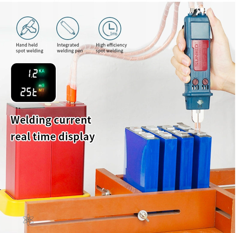 spot welding machine for cells 18650 professional battery welding machine 1800A Batteries included no