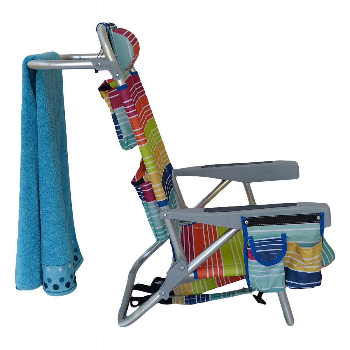 sun lounger MULTICOLOR beach, ALUMINUM, garden. Length (longer side) 105 cm
