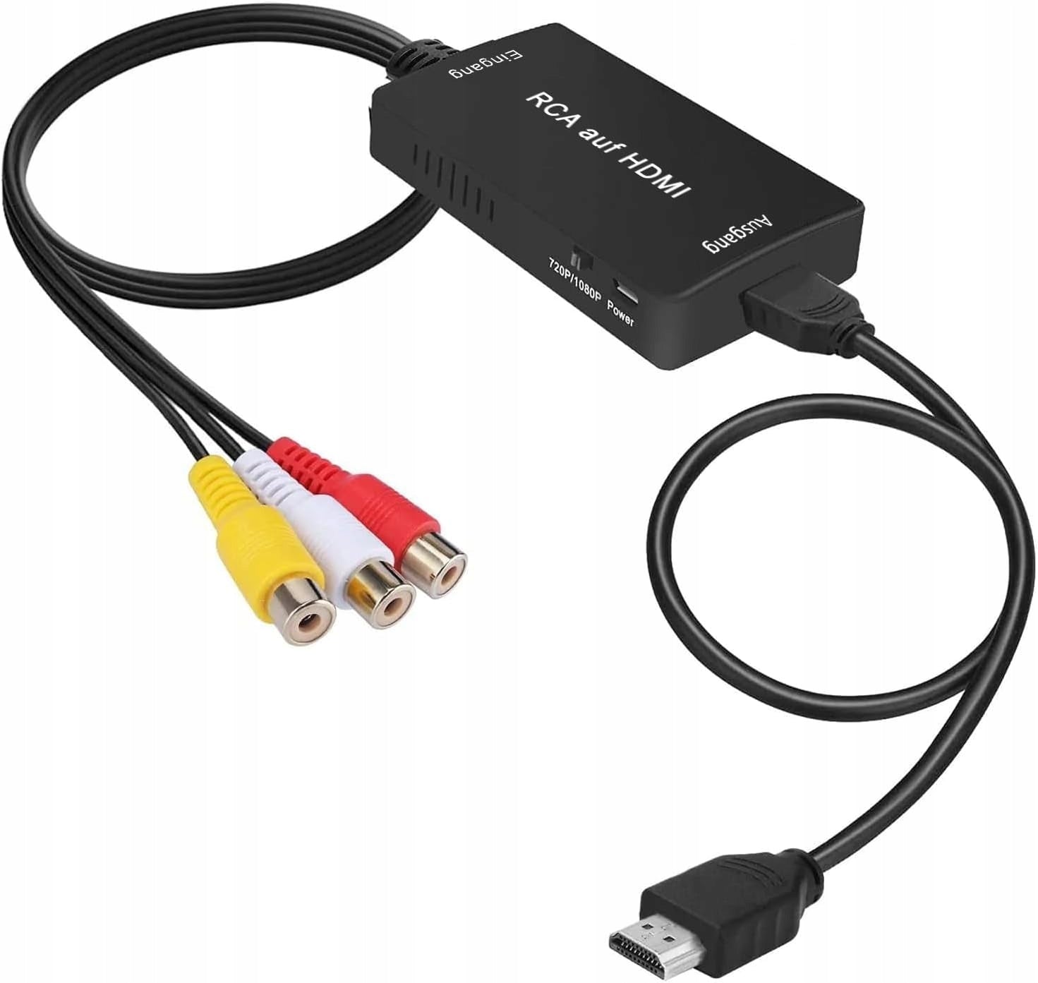 uhddadi Adapter RCA HDMI Video Audio Converter for PS2 Xbox SNES N64 VHS