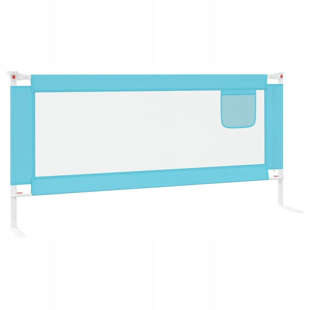 vidaXL Baby cot barrier, blue, 200x25 cm, fabric Manufacturer code 10215