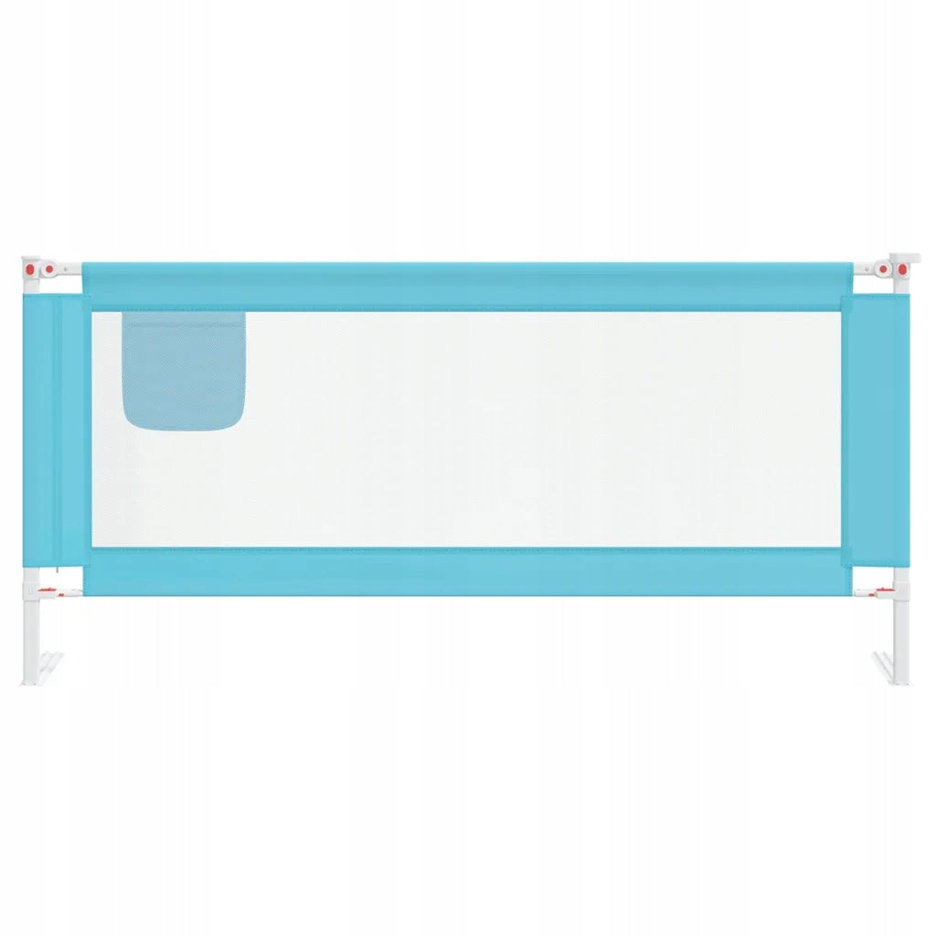 vidaXL Baby cot barrier, blue, 200x25 cm, fabric Packaging status original