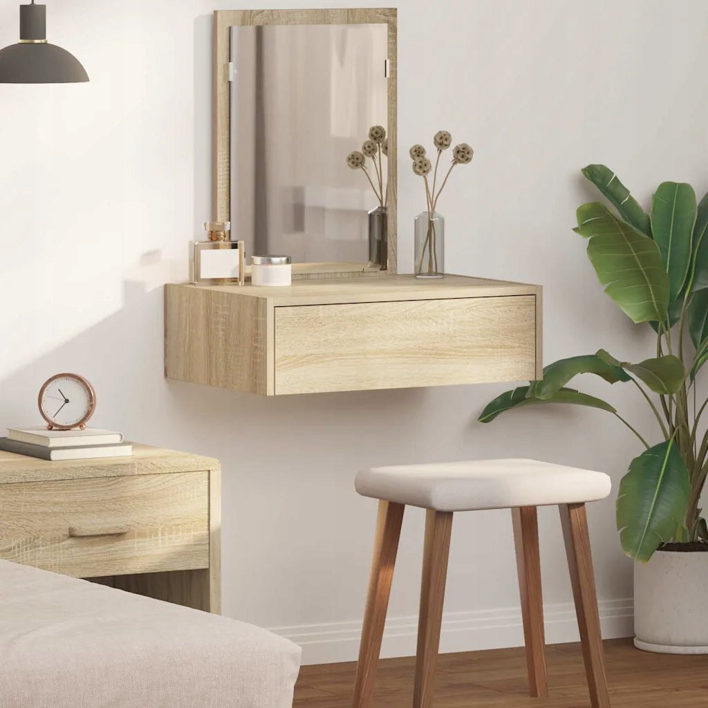 vidaXL Dressing Table Brown 60 x 40 x 70 cm Wood-based material