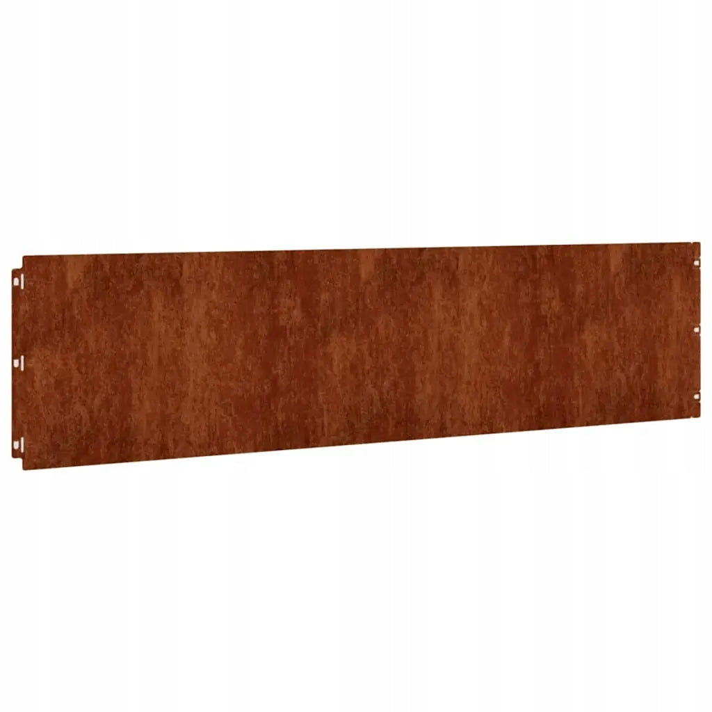 vidaXL Lawn edging, 10 pcs, 25x103 cm, flexible, Corten steel Brand VidaXL
