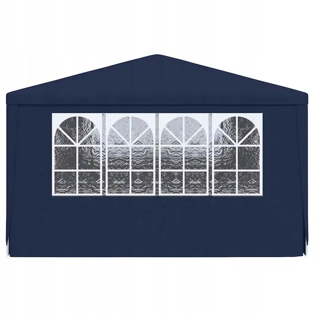 vidaXL Party tent with walls, 4x6 m, blue, 90 g/m²