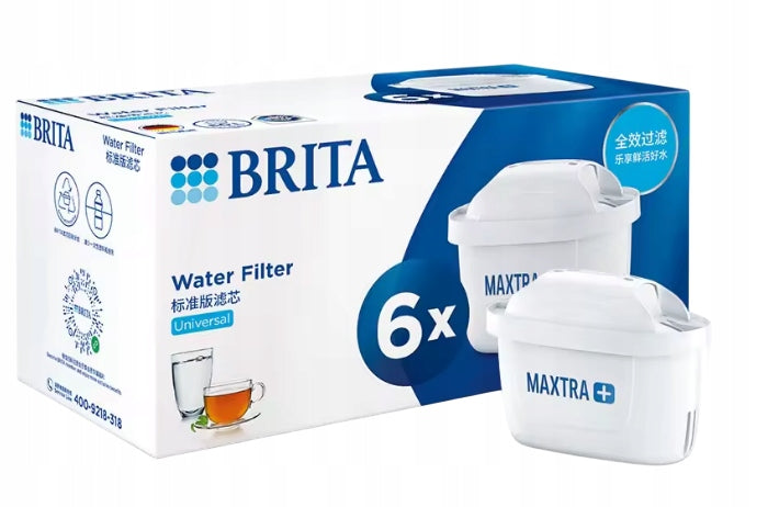 water filters, filter cartridges for Brita Maxtra PLUS jug, 6 pieces
