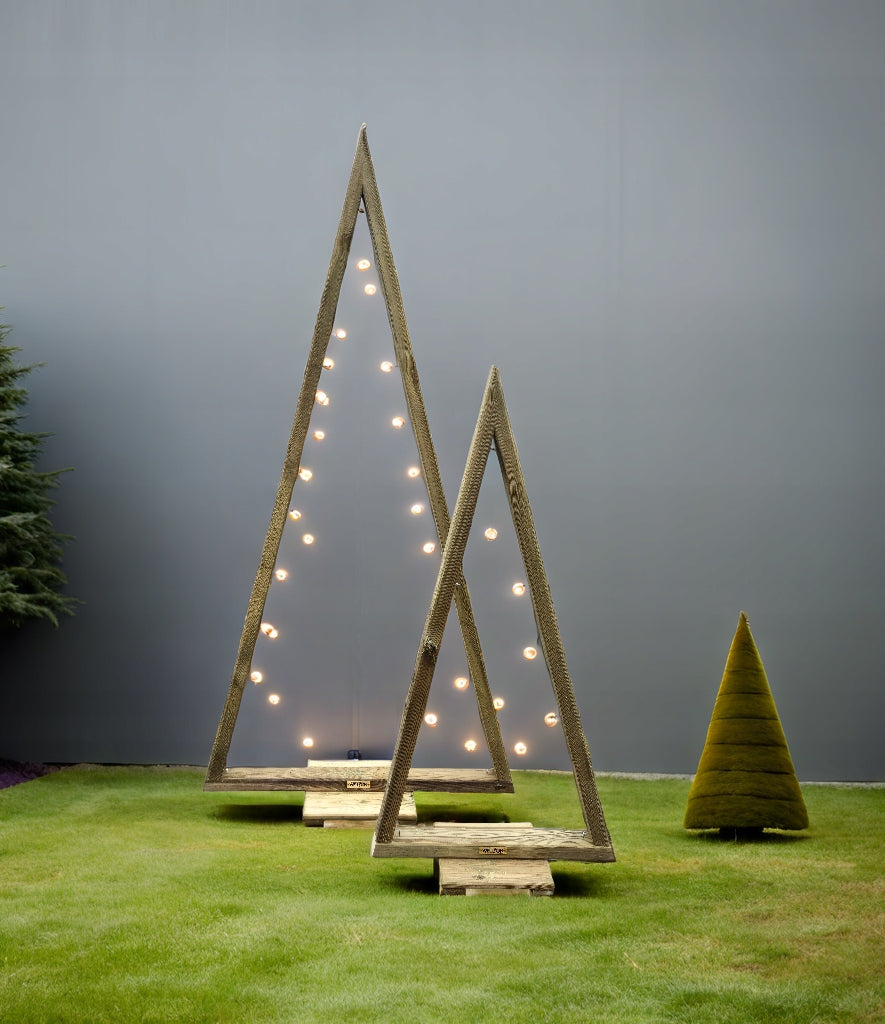 wooden Christmas tree SET garden terrace 115-166 cm Brand no brand