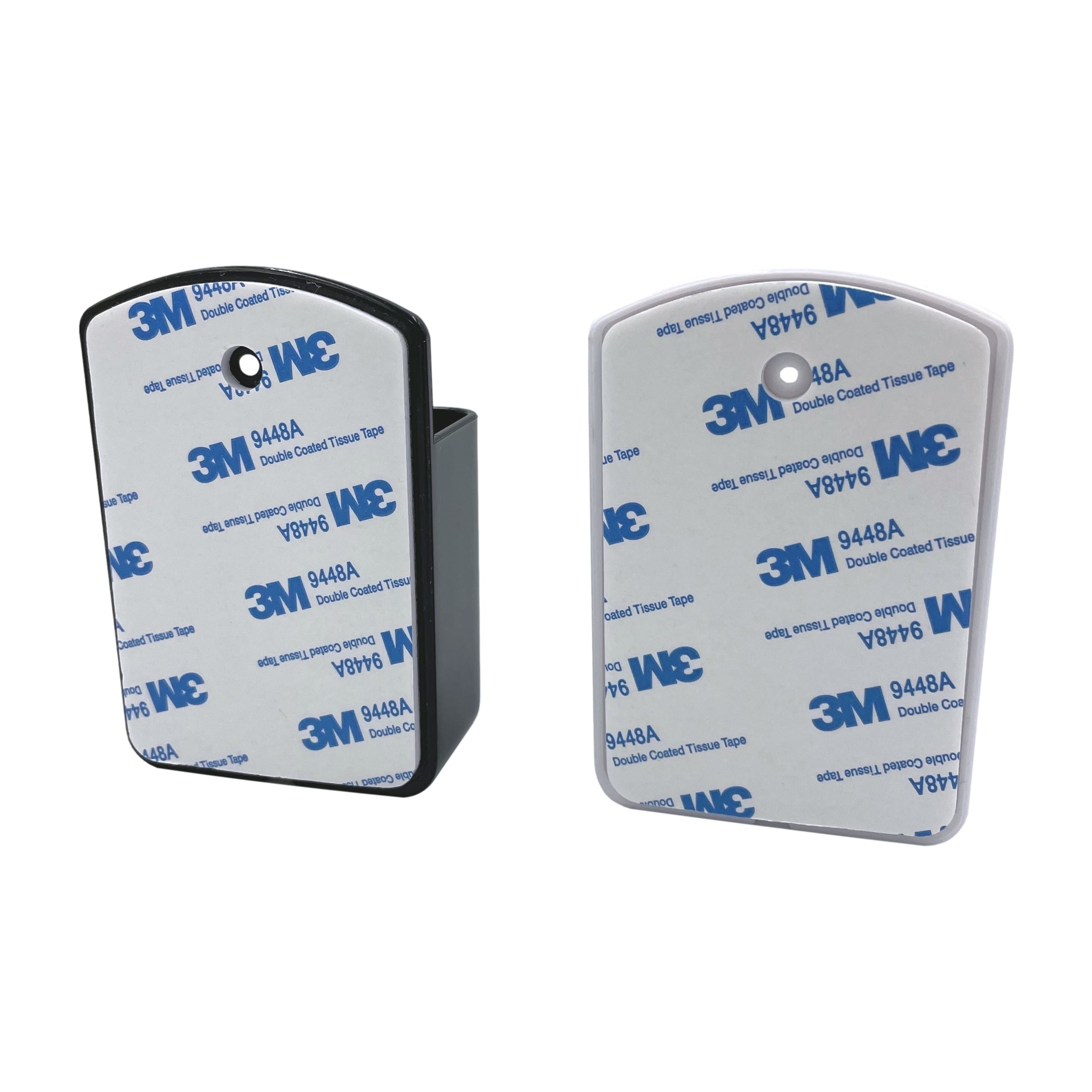 x4 SELF ADHESIVE HOLDER FOR REMOTE CONTROLS FROM TV AUDIO AIR CONDITIONING BLACK WALL Brand Creativo