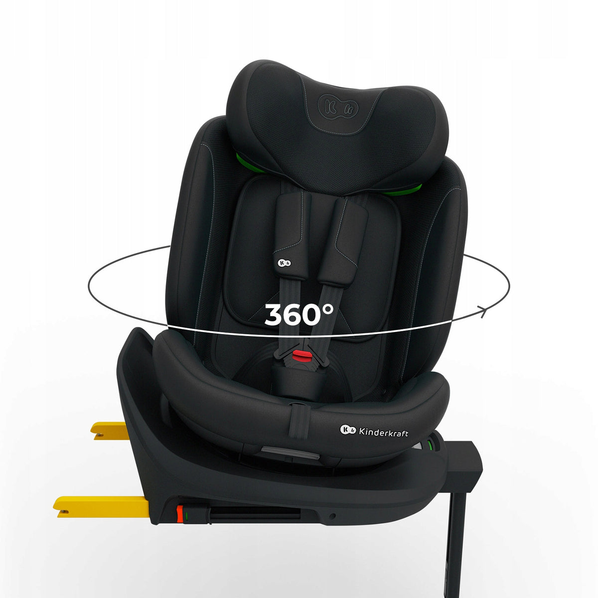 0 36 ISOFIX SWIVEL CAR SEAT WITH KINDERKRAFT I-360 2 PLUS BASE Brand Kinderkraft