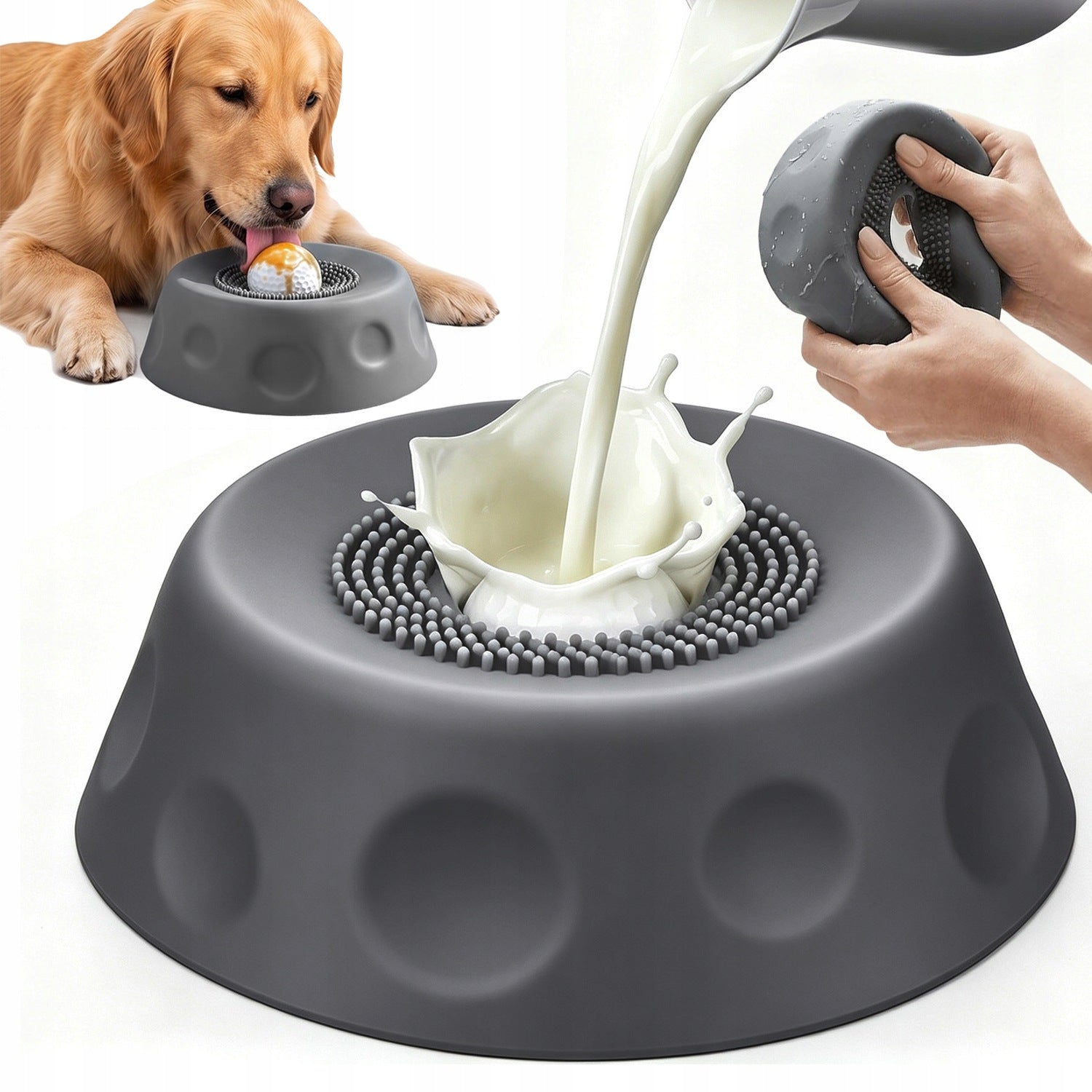 0.75l Bowl Slowing Down Licking Food For Dog Lick For Stress Rotation