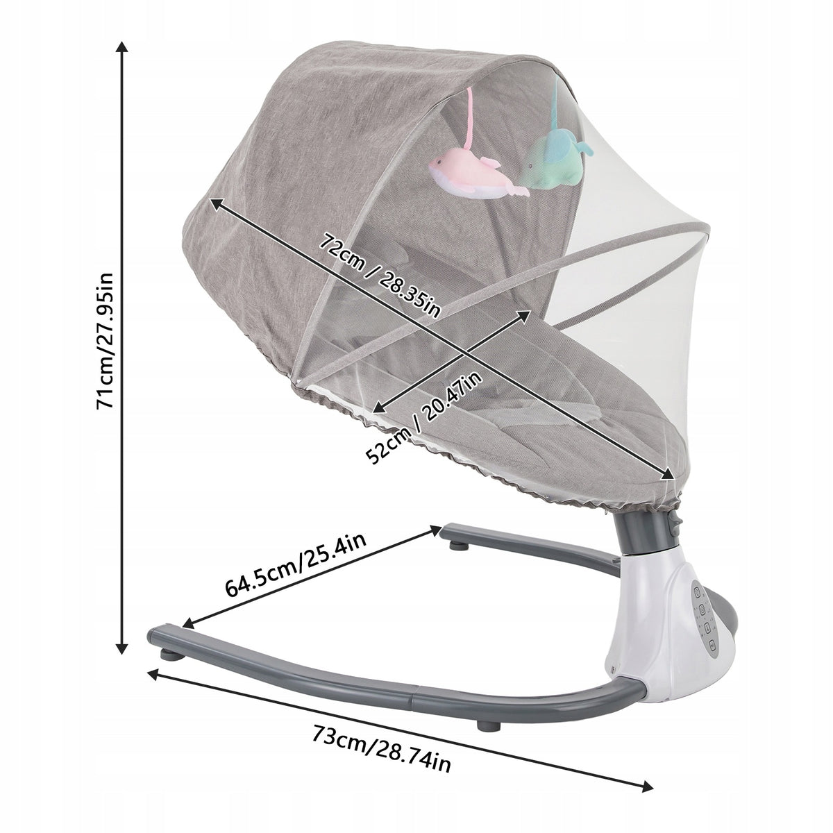 0 TO 18 MONTHS ELECTRIC BABY ROCKER BABY LOUNGER Manufacturer code BABY SWING