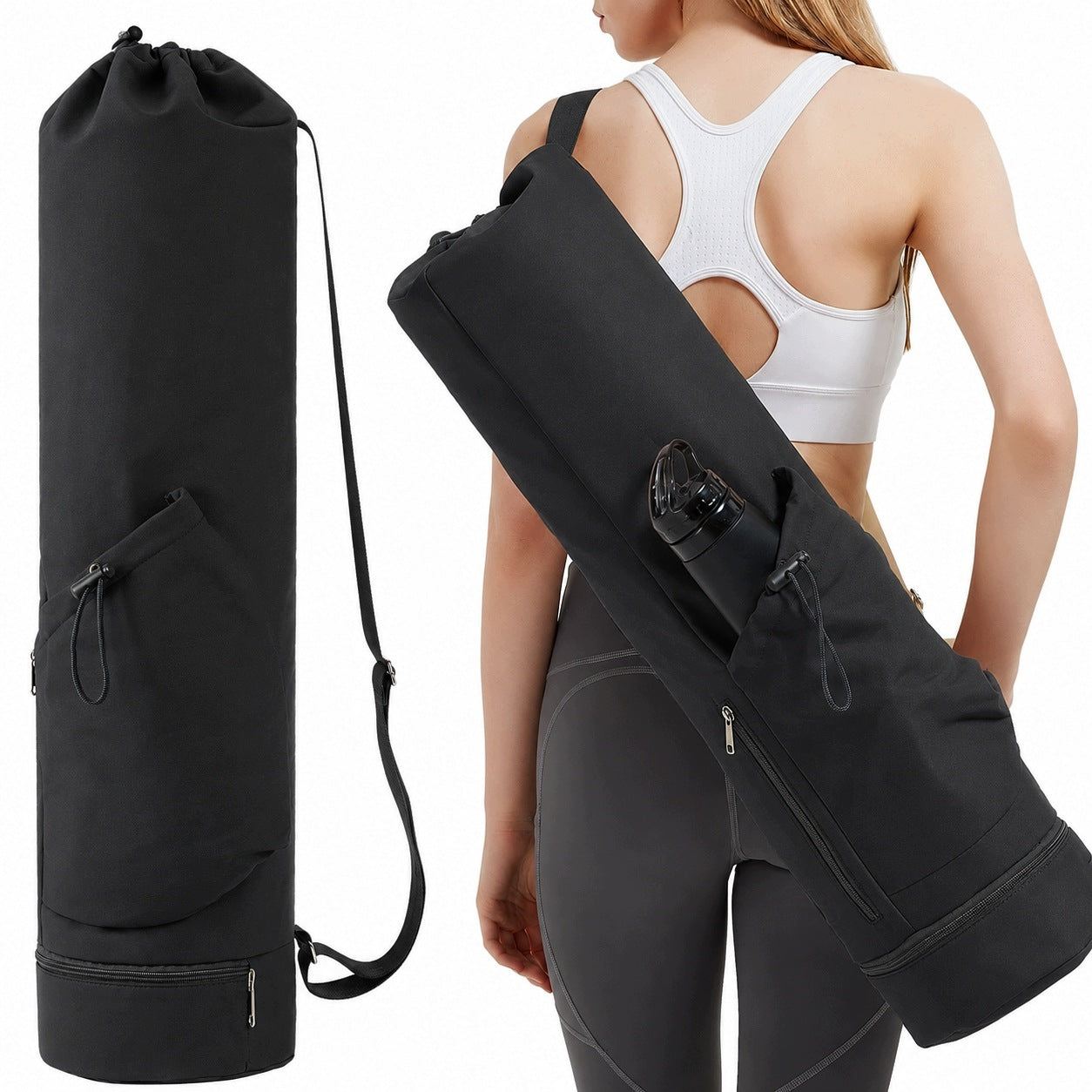 0007 Yoga mat bag 75 × 19 cm with pockets Waterproof material
