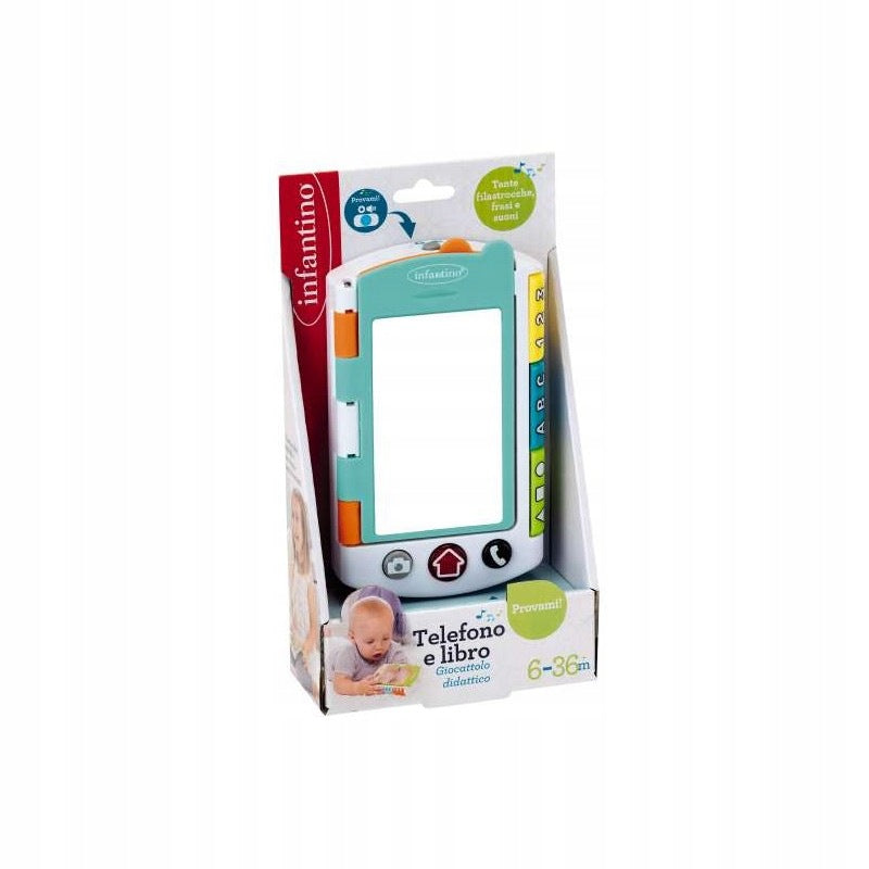 0011 INFANTINO INTERACTIVE PHONE AND BOOK 2IN1 FUN