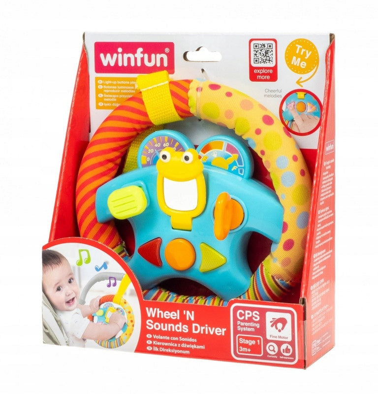 0706 TOY MY FIRST INTERACTIVE STEERING WHEEL EDUCATIONAL SMILY