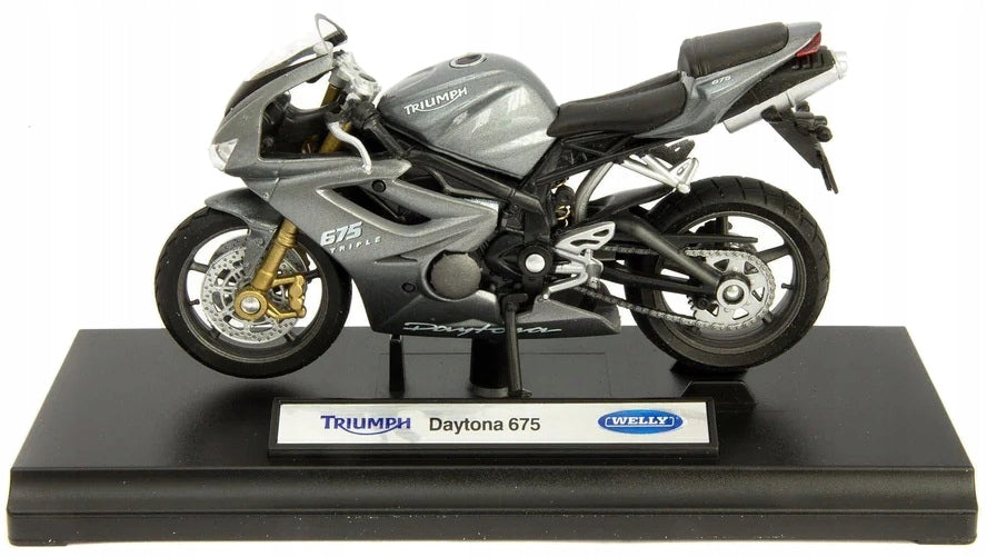 1:18 METAL MODEL WELLY MOTORCYCLE TRIUMPH DAYTONA 675 MOTOR 12822