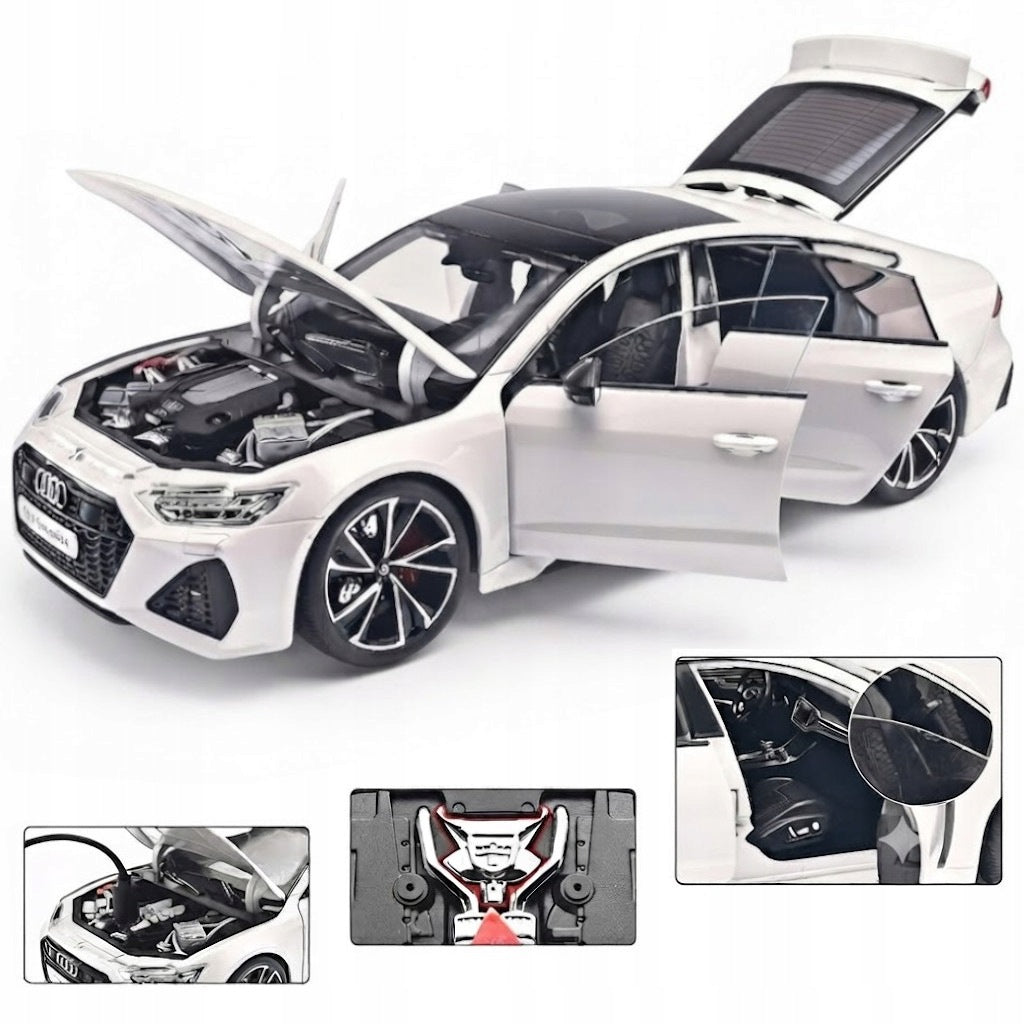 1:18 scale model car Audi RS7 with remote control Box Oem book led sound Packaging status original